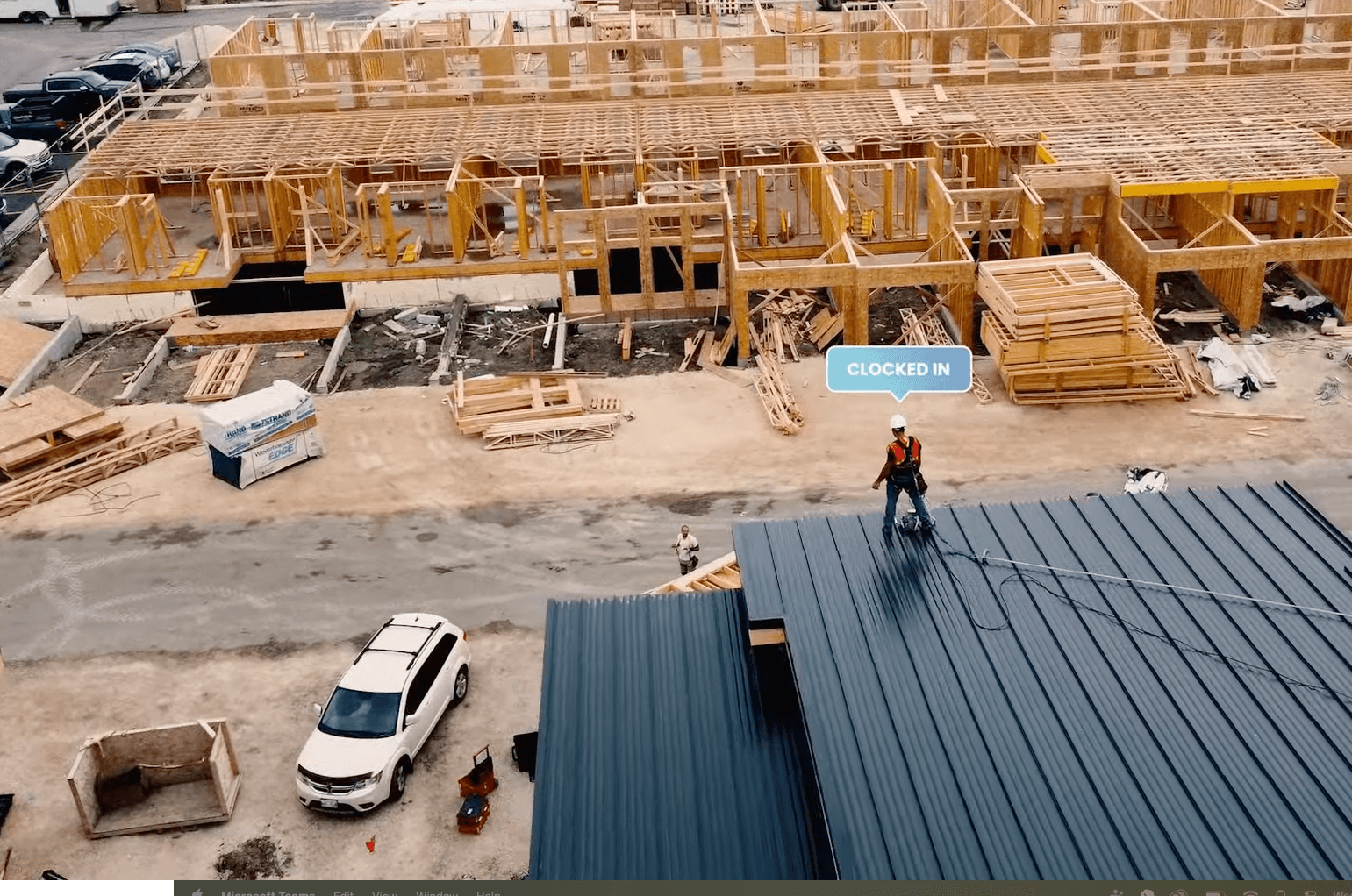 Real-time crew visibility on construction job sites